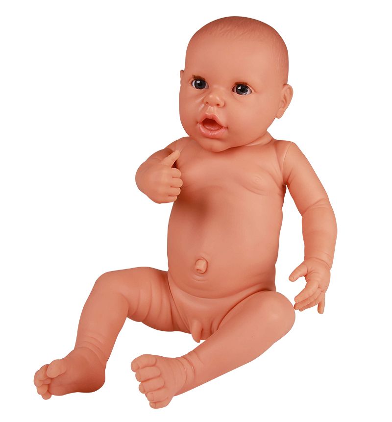 Erler Zimmer Neugeborenenpuppe für Wickel- & Badeübungen, männlich