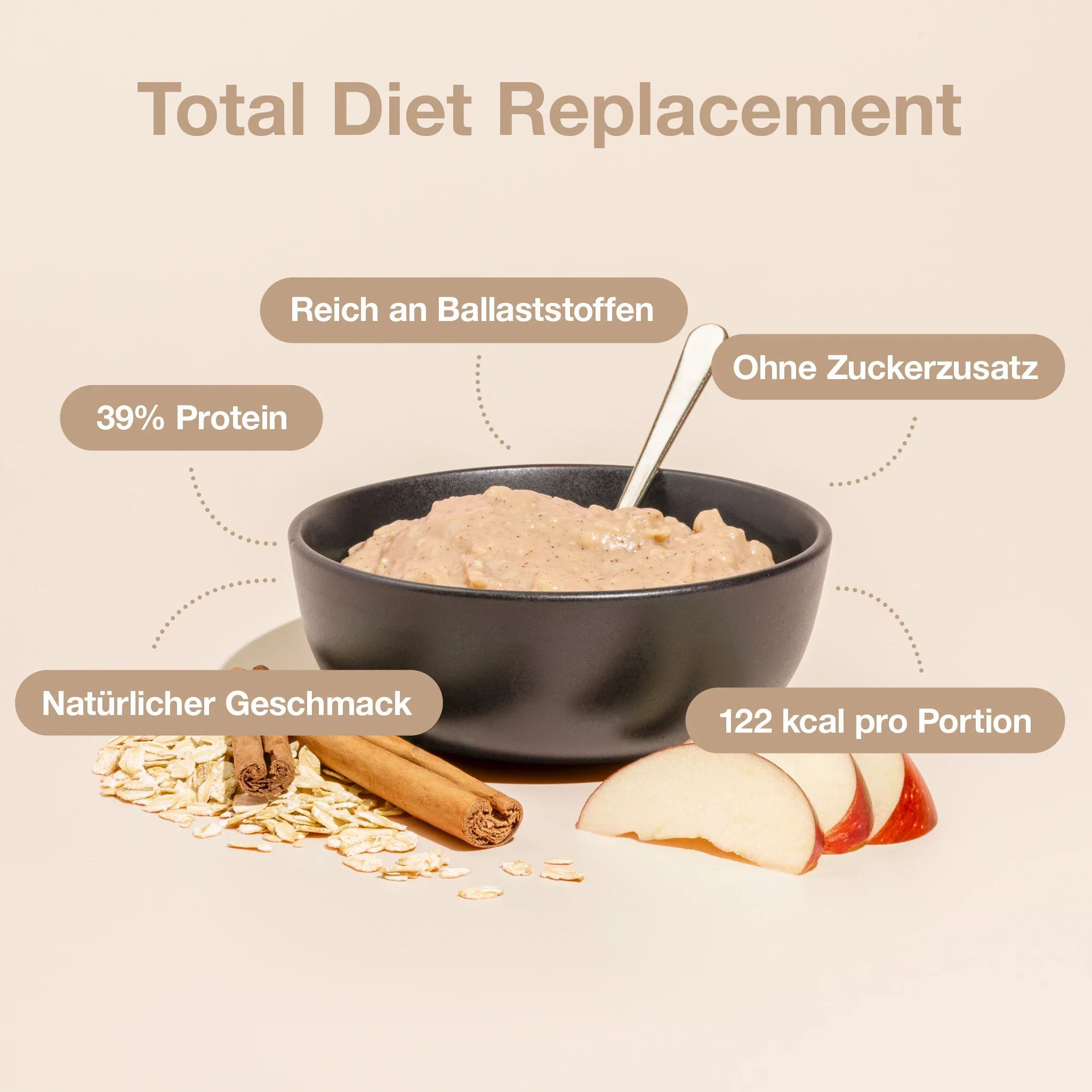 nupo Diet Oatmeal Apple Cinnamon