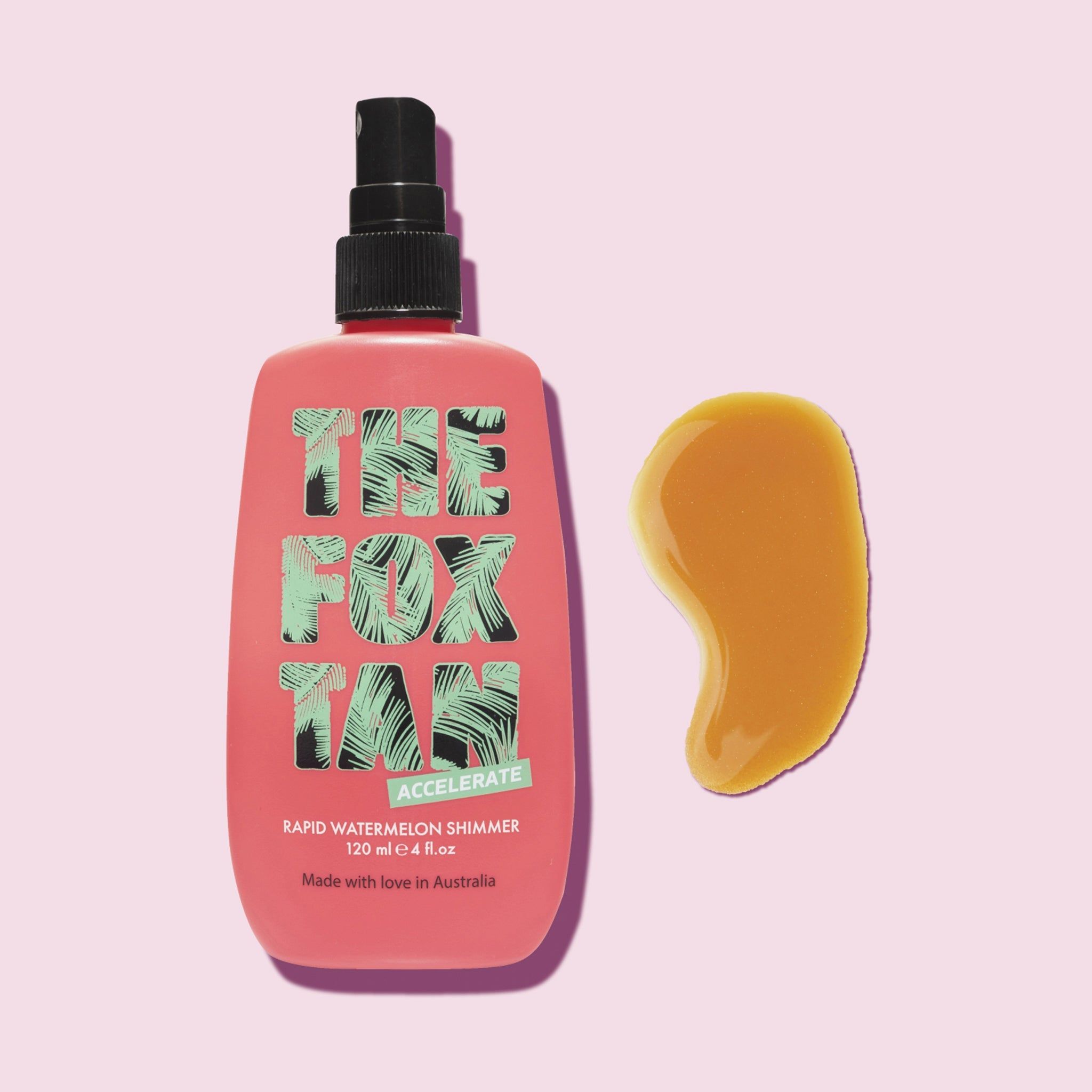 The Fox Tan Rapid Watermelon Shimmer Bräunungsspray, Schimmernder Beschleuniger, 120ml