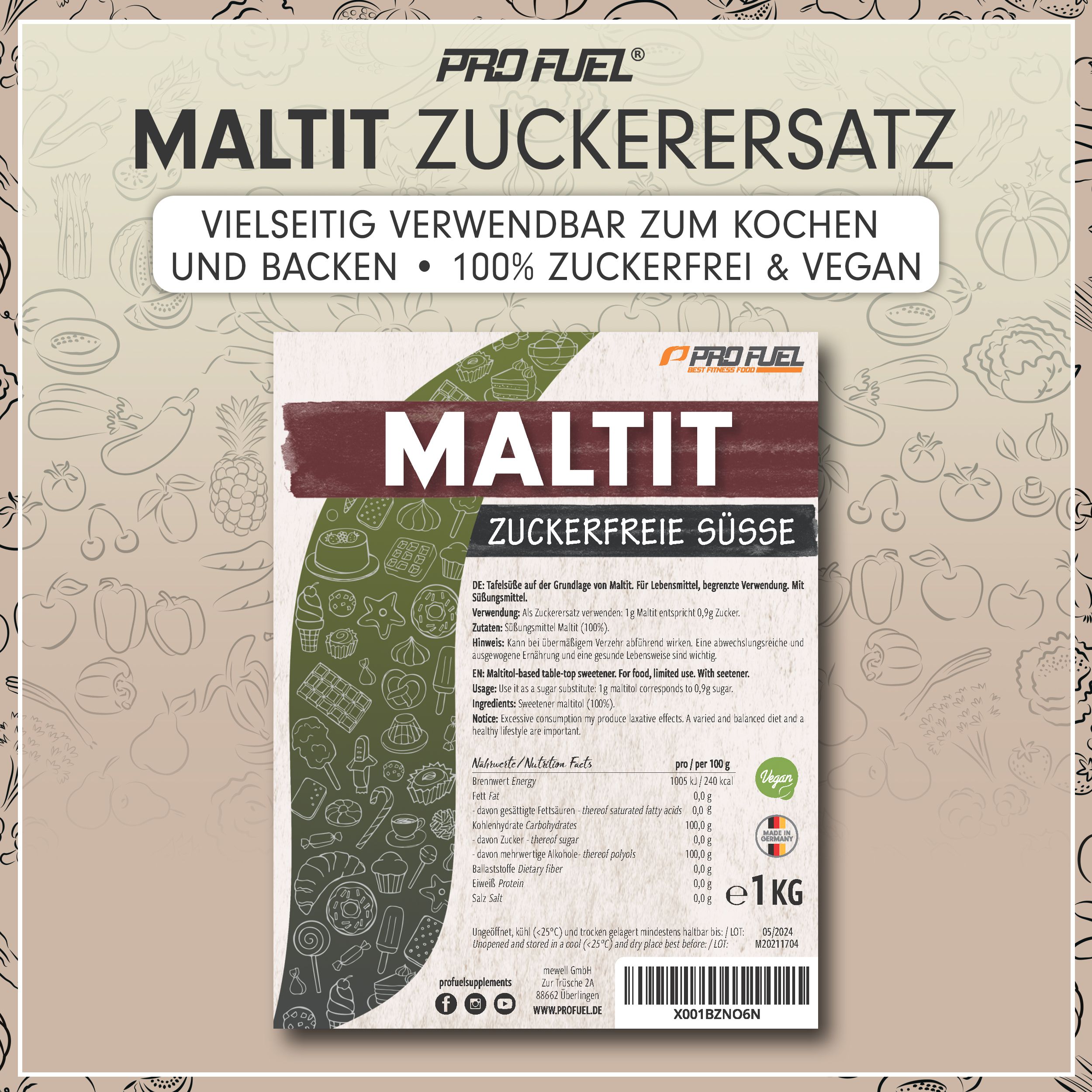 ProFuel - Maltit - 100% zuckerfreie Süße