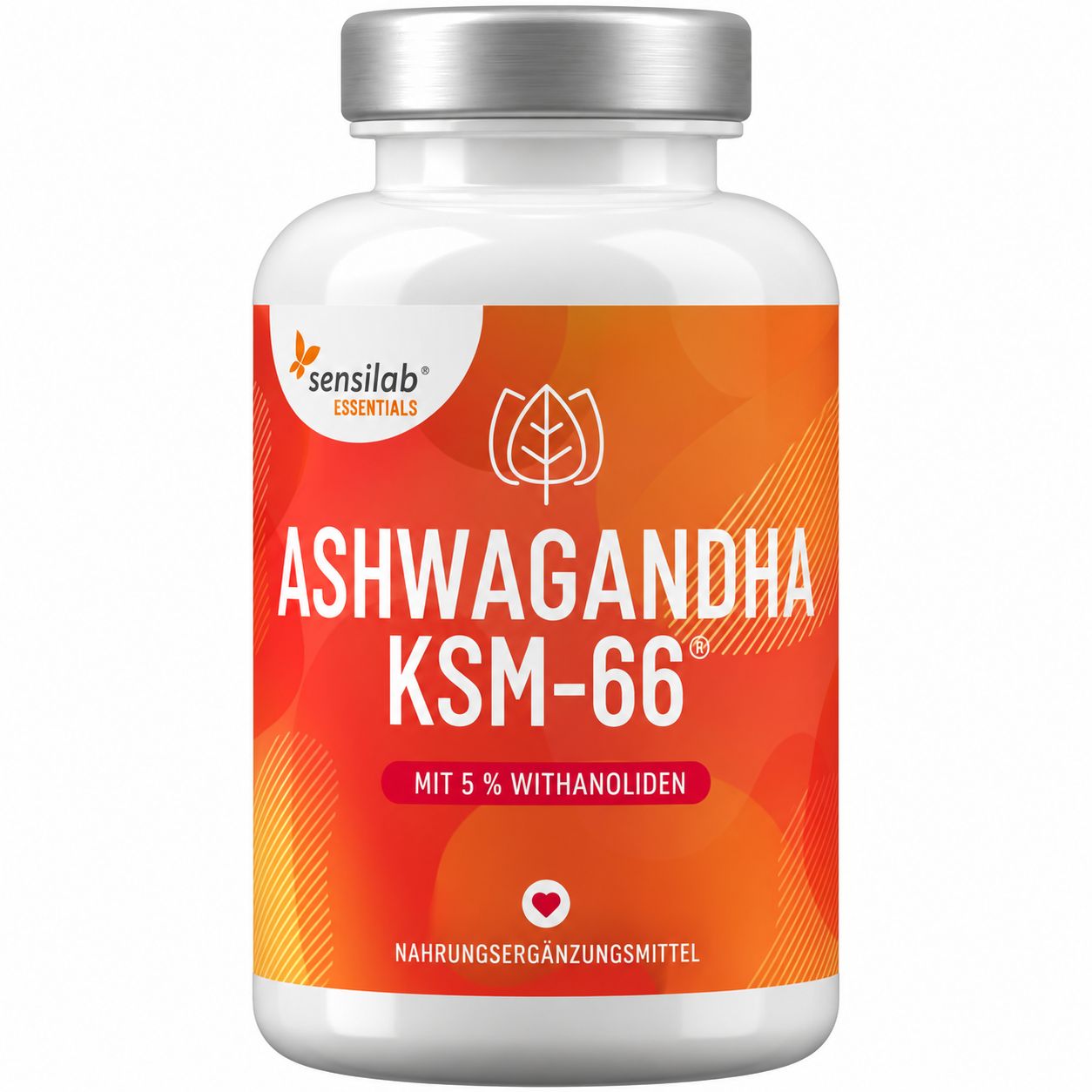 Sensilab Ashwagandha KSM-66: Nahrungsergänzungsmittel mit 5% Withanoliden.