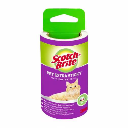 Scotch-Brite™ Pet Extra Sticky* Roller für Tierhaare 48 Blatt + 4 Scotch-Brite™ Pet Extra Sticky*