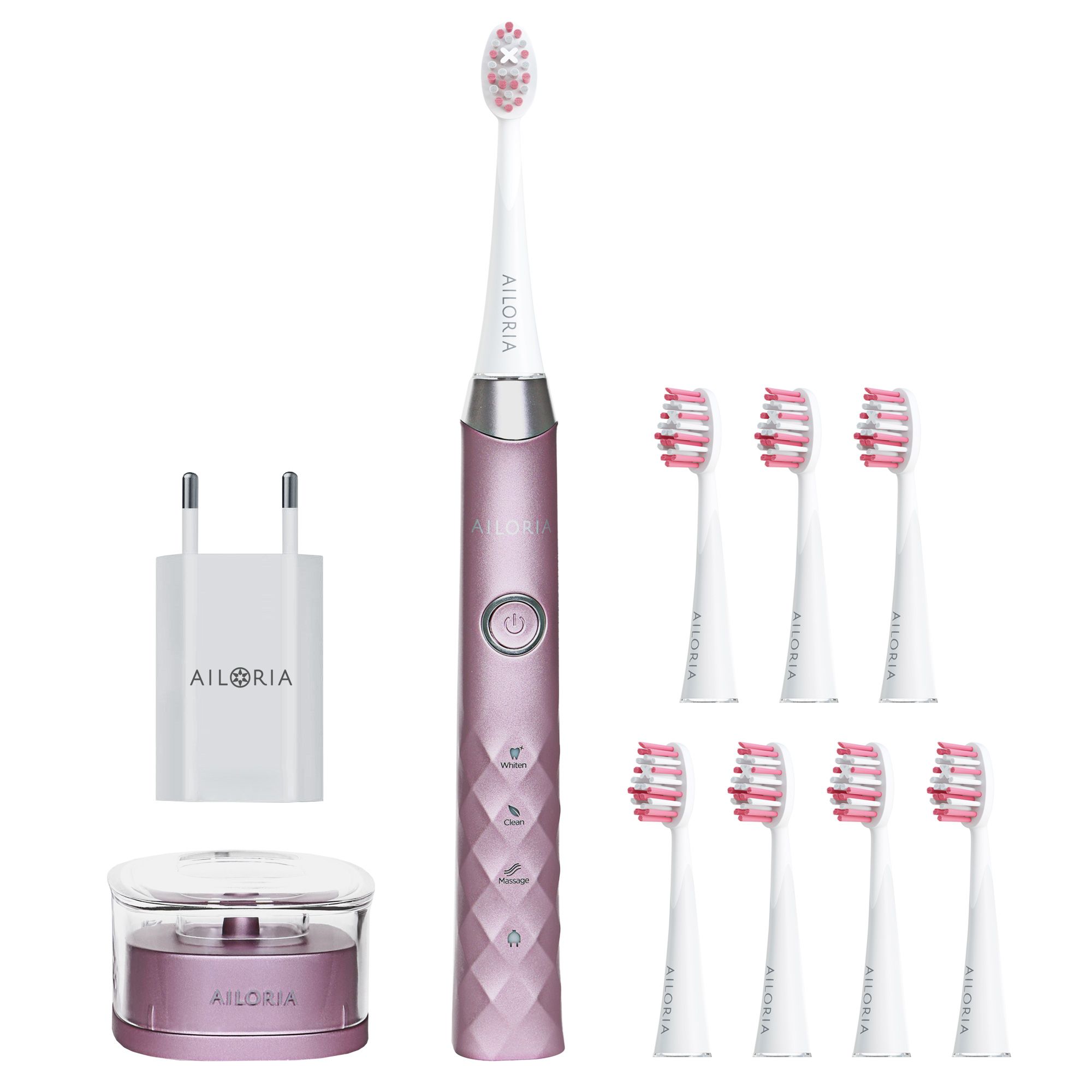 AILORIA SHINE BRIGHT SET USB-Schallzahnbürste