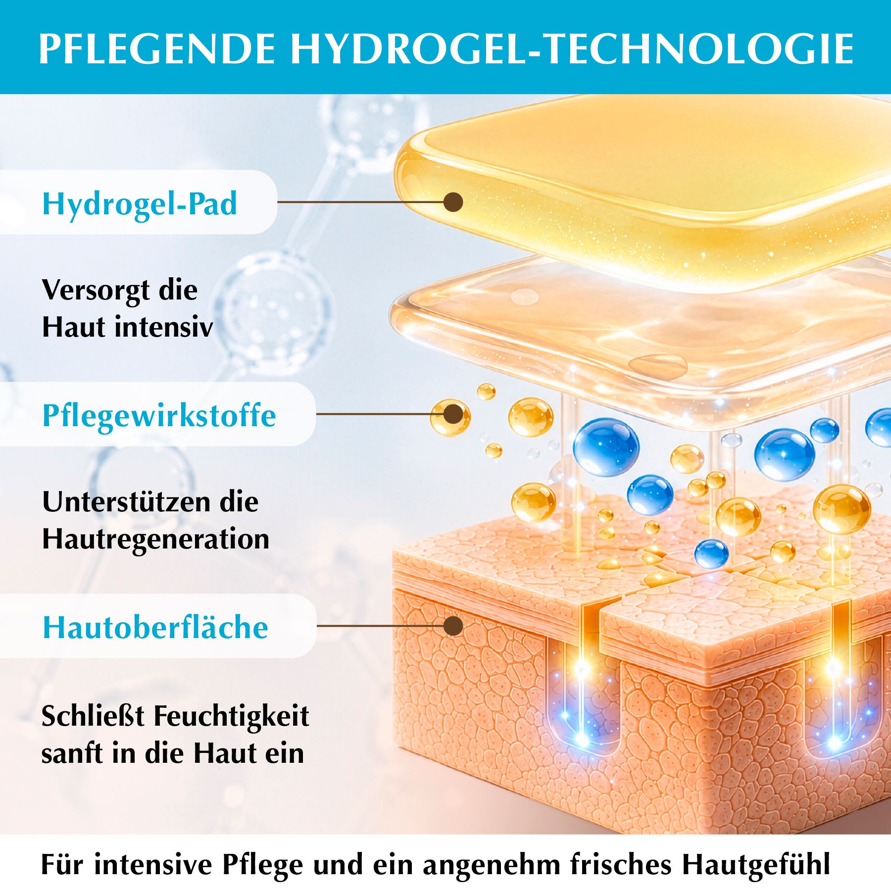 DR.RASHEL Augenpads Kollagen Gel Augenmaske Anti-Falten Pearl Gold