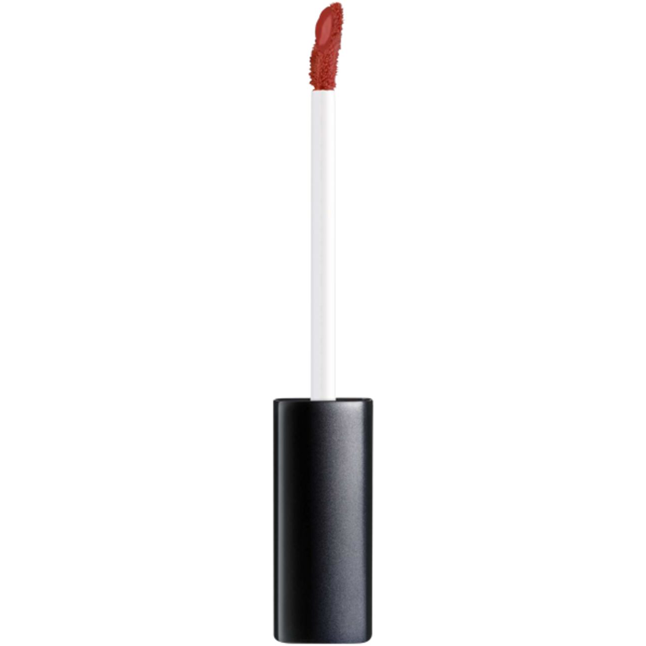 Applikator von Artdeco Mat Passion Lip Fluid. Weißer Stiel, roter Applikator. Detailansicht des Applikators.