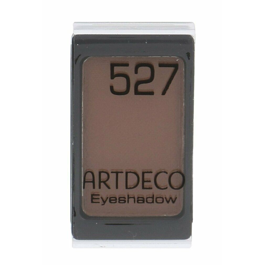 Brauner Lidschatten in schwarzer Verpackung. Aufdruck '527' und 'ARTDECO Eyeshadow'.