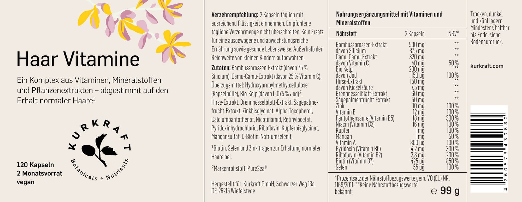 Kurkraft© Haar-Vitamin-Komplex