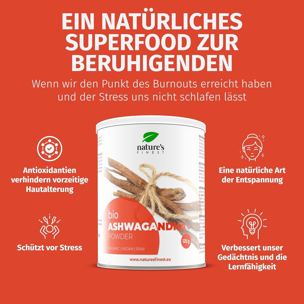 Nature's Finest Ashwagandha-Pulver