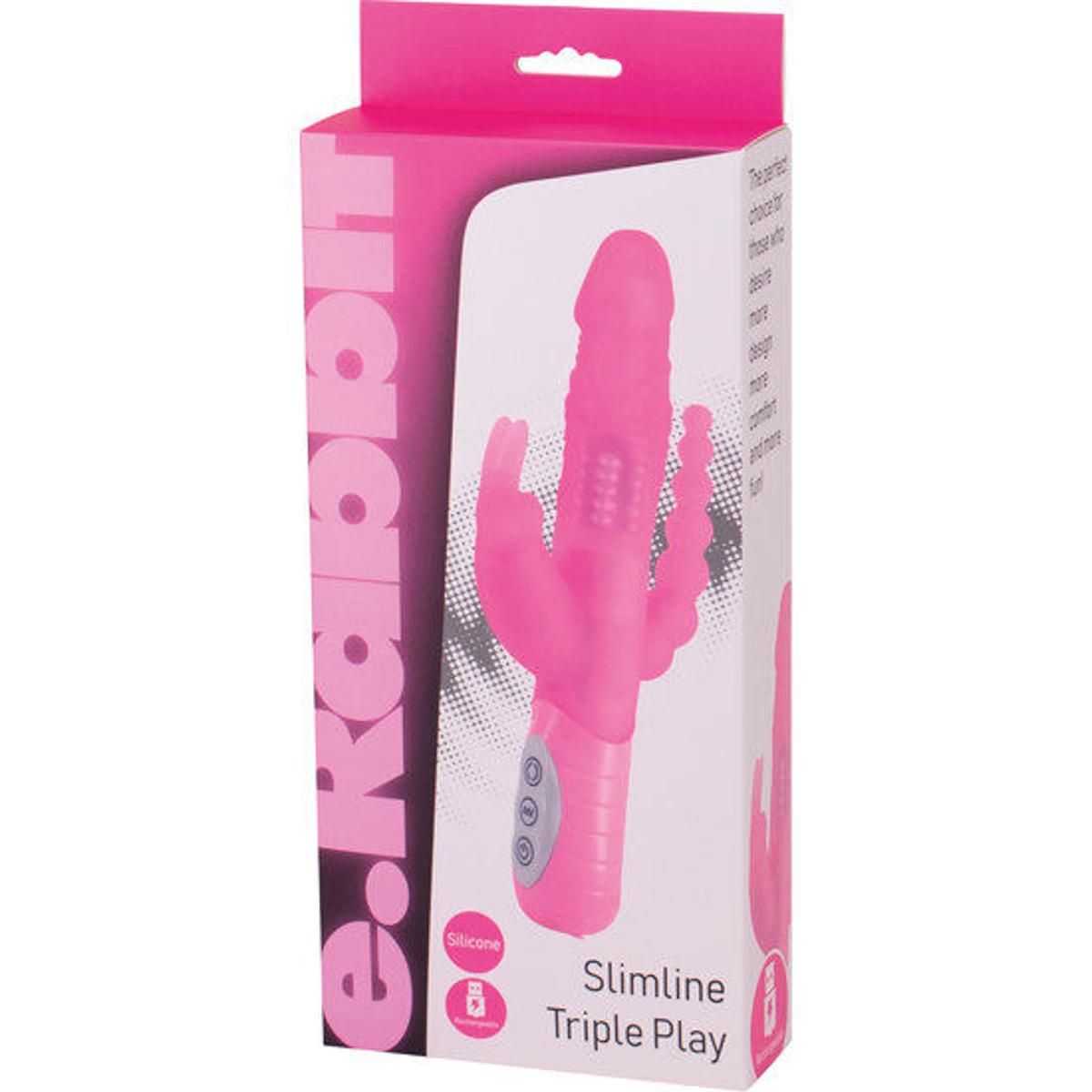 Rabbitvibrator "E Rabbit: Slimline Triple Play" | 7 Vibrationsmodi | Seven Creations