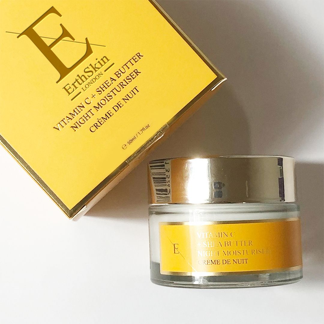 ErthSkin London VITAMIN C + Sheabutter-Feuchtigkeitscreme für die Nacht