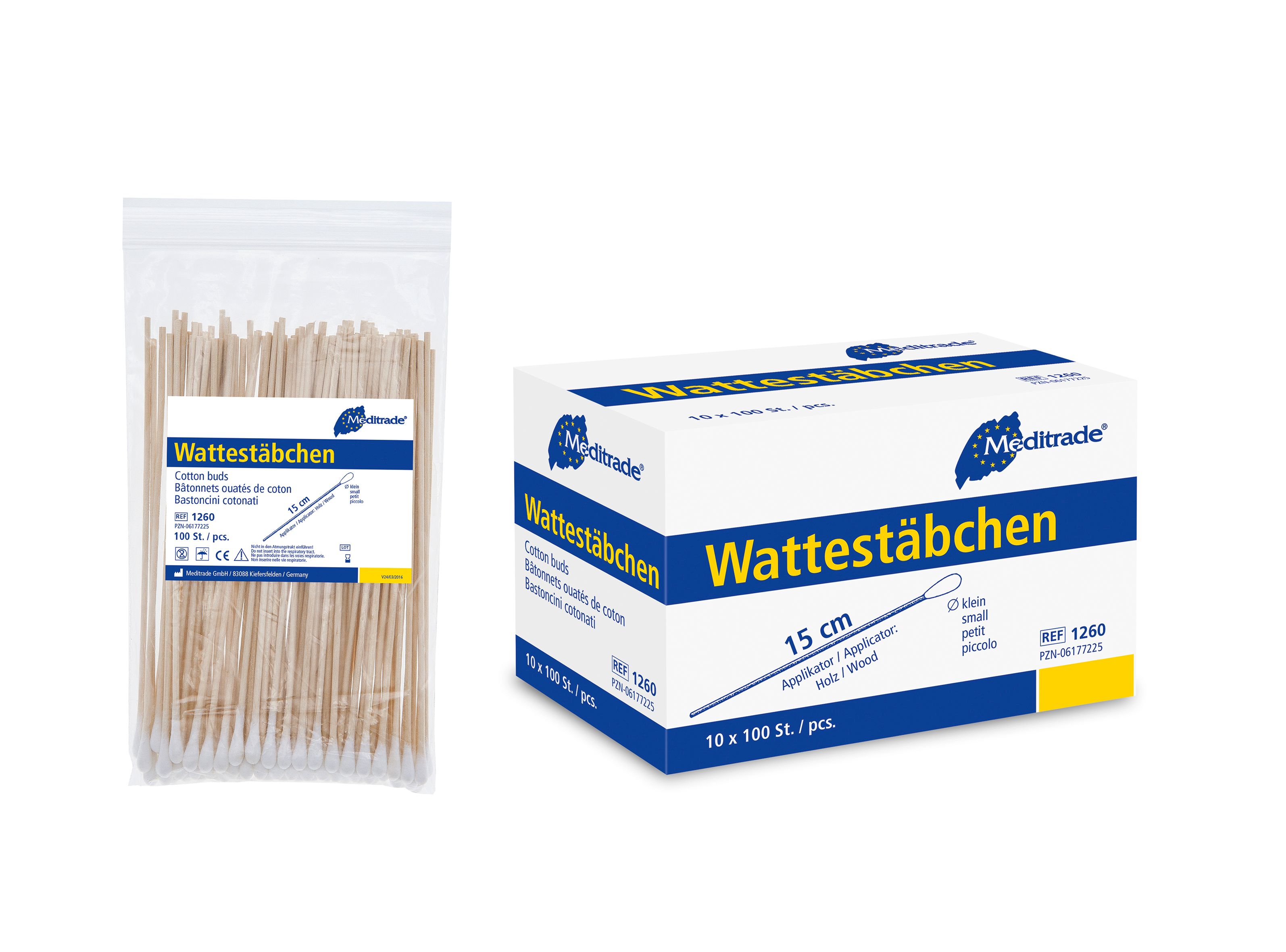 Meditrade® Wattestäbchen kleiner Kopf