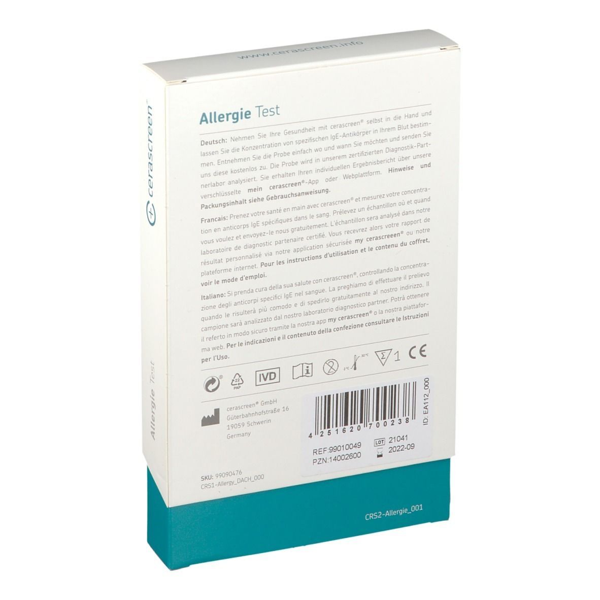 Cerascreen® Getreideallergie Test
