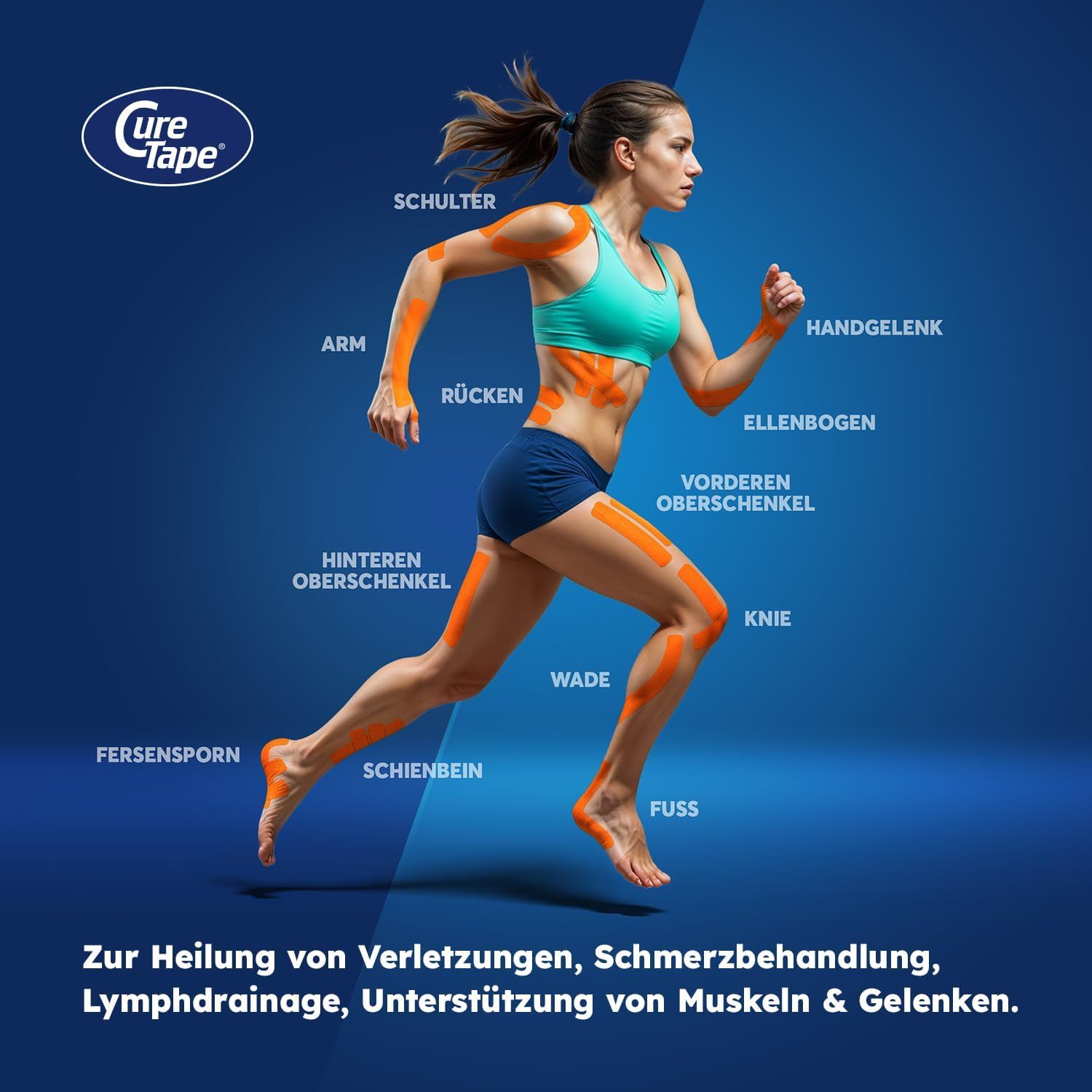 CureTape® Kinesiologie Tape Orange