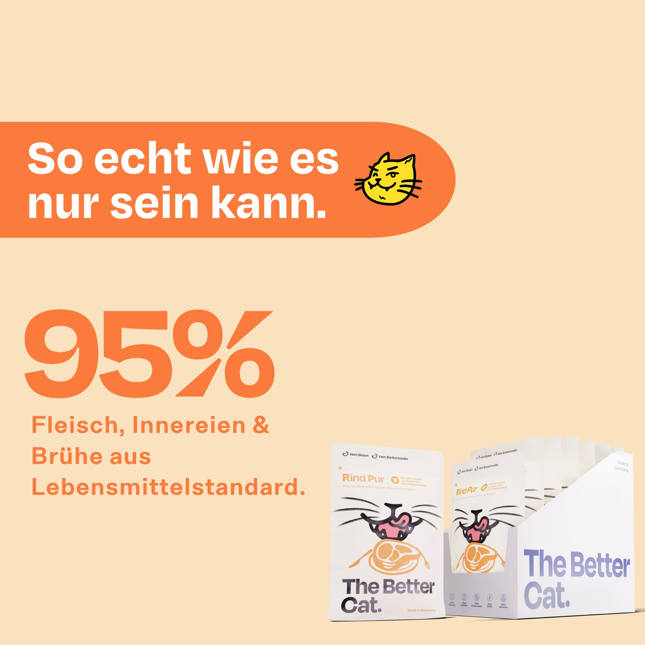 The Better Cat Katzenfutter Nass - Rind