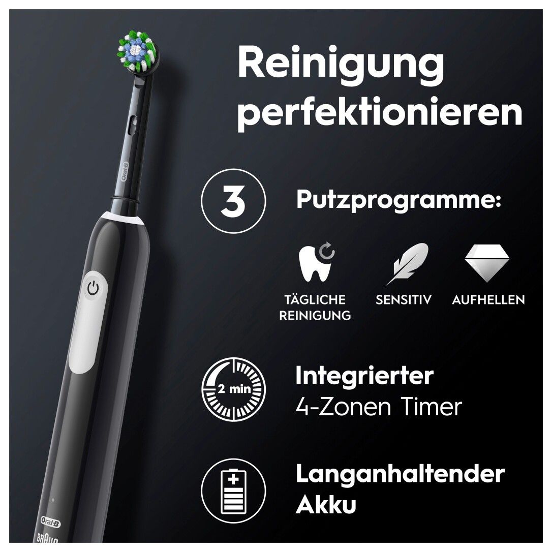 Oral-B Pro 1 Elektrische Zahnbürste mit 2. Handstück