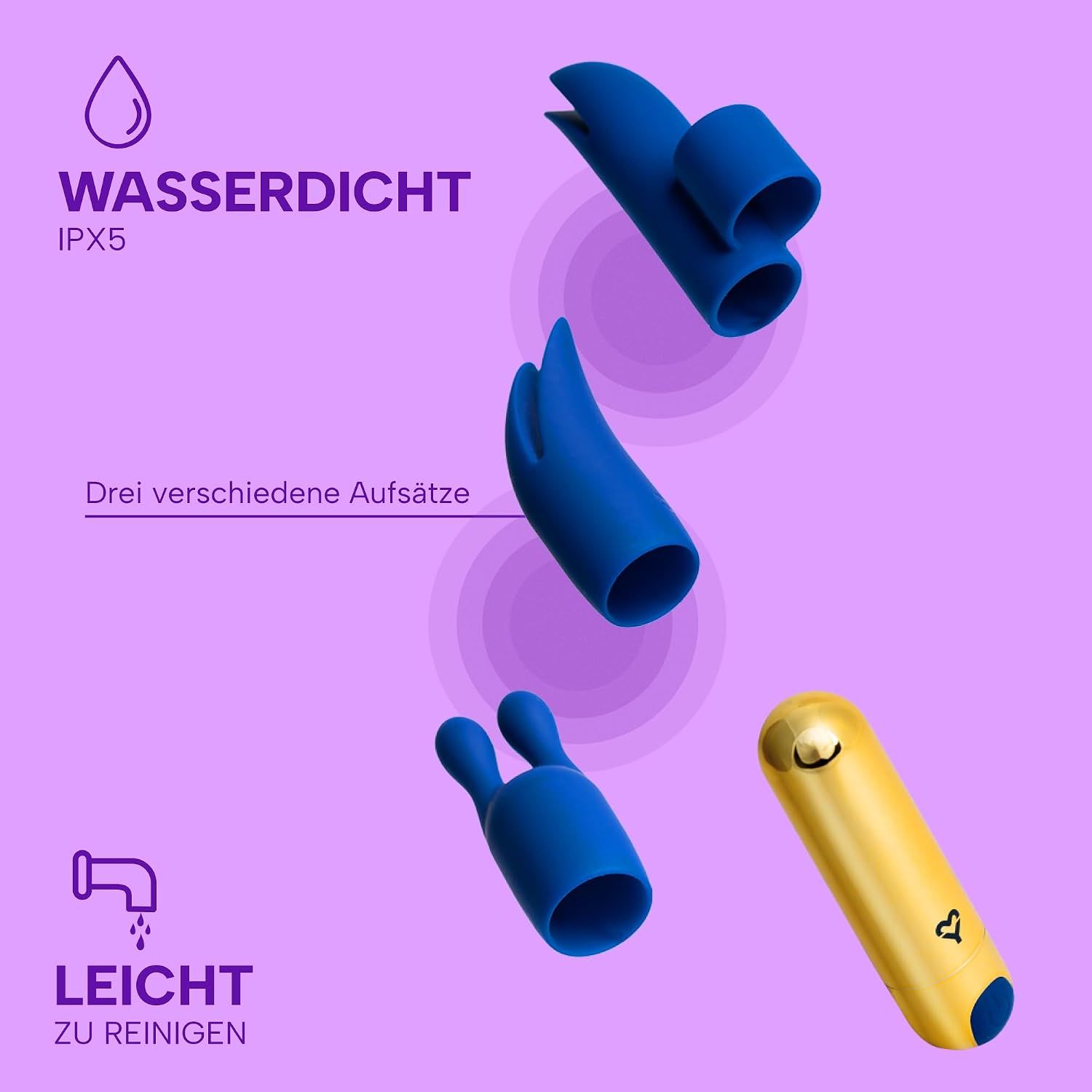 Zwei transparente Brustwarzensauger aus Silikon, die auf einer blauen Oberfläche liegen.