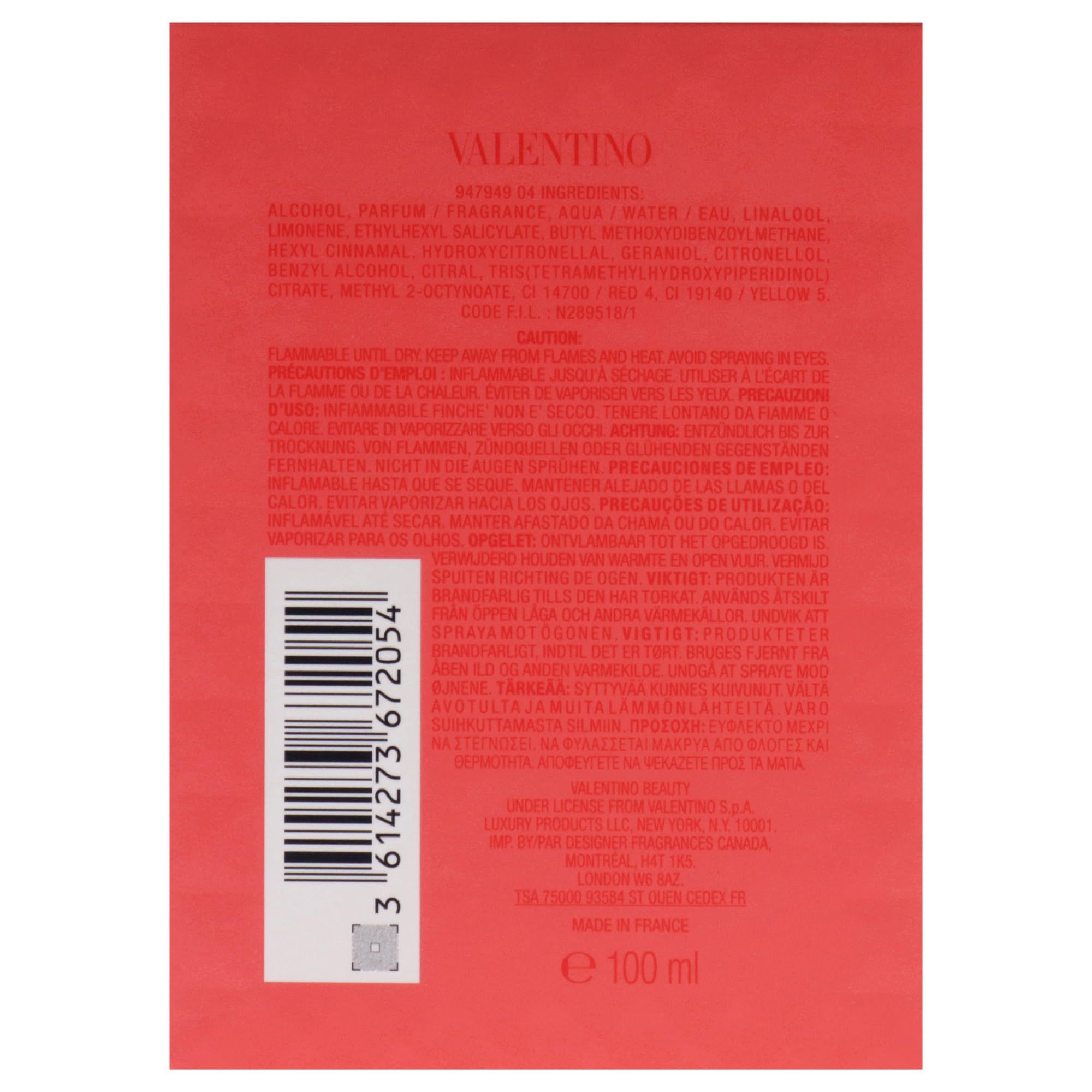 Rückseite der Verpackung. Produktinformationen, Inhaltsstoffe, Barcode und Herstellerangaben.