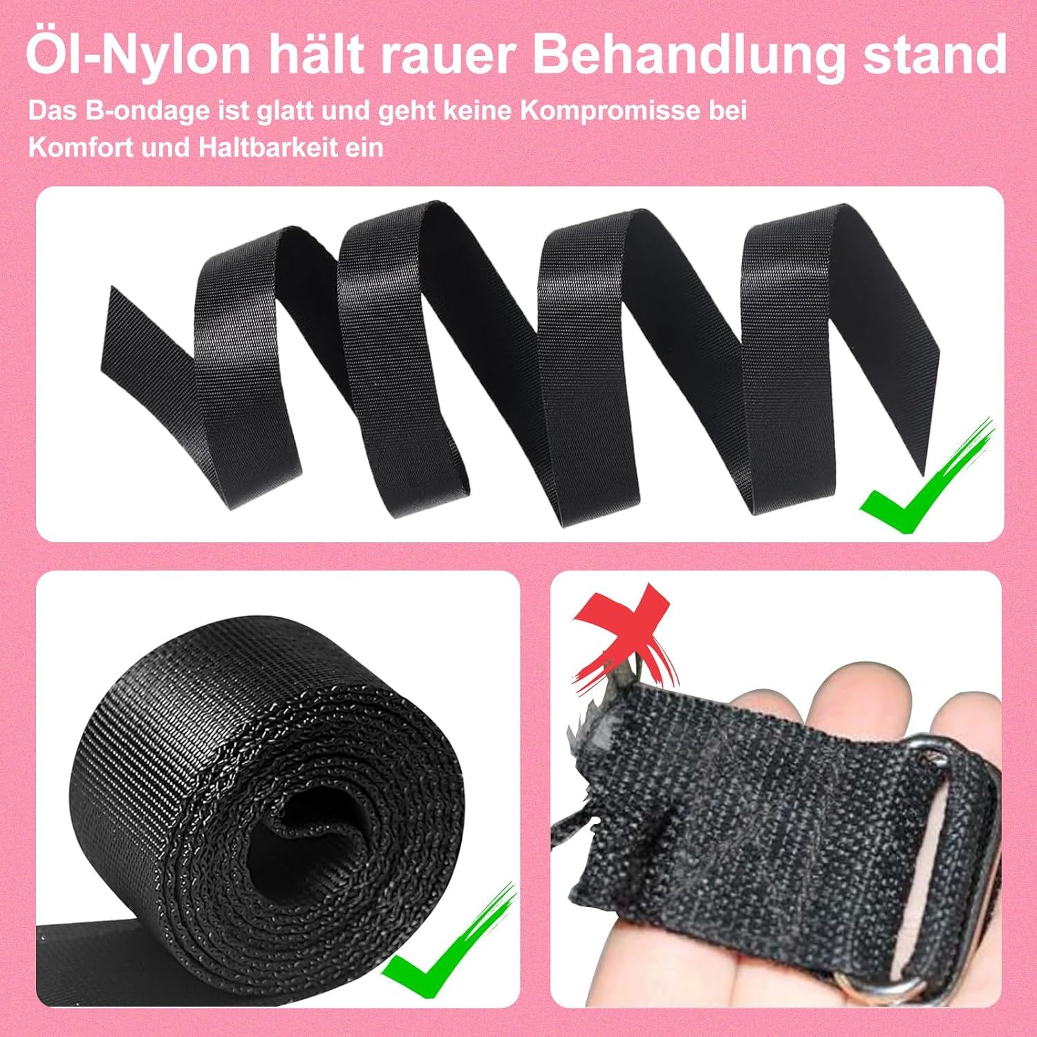 YICOCO Bondage Set Bett Fesseln SM Sexspielzeug