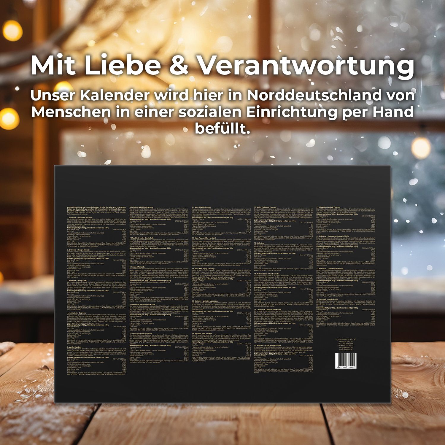 GreatVita Nuss Adventskalender 2024, Night Edition