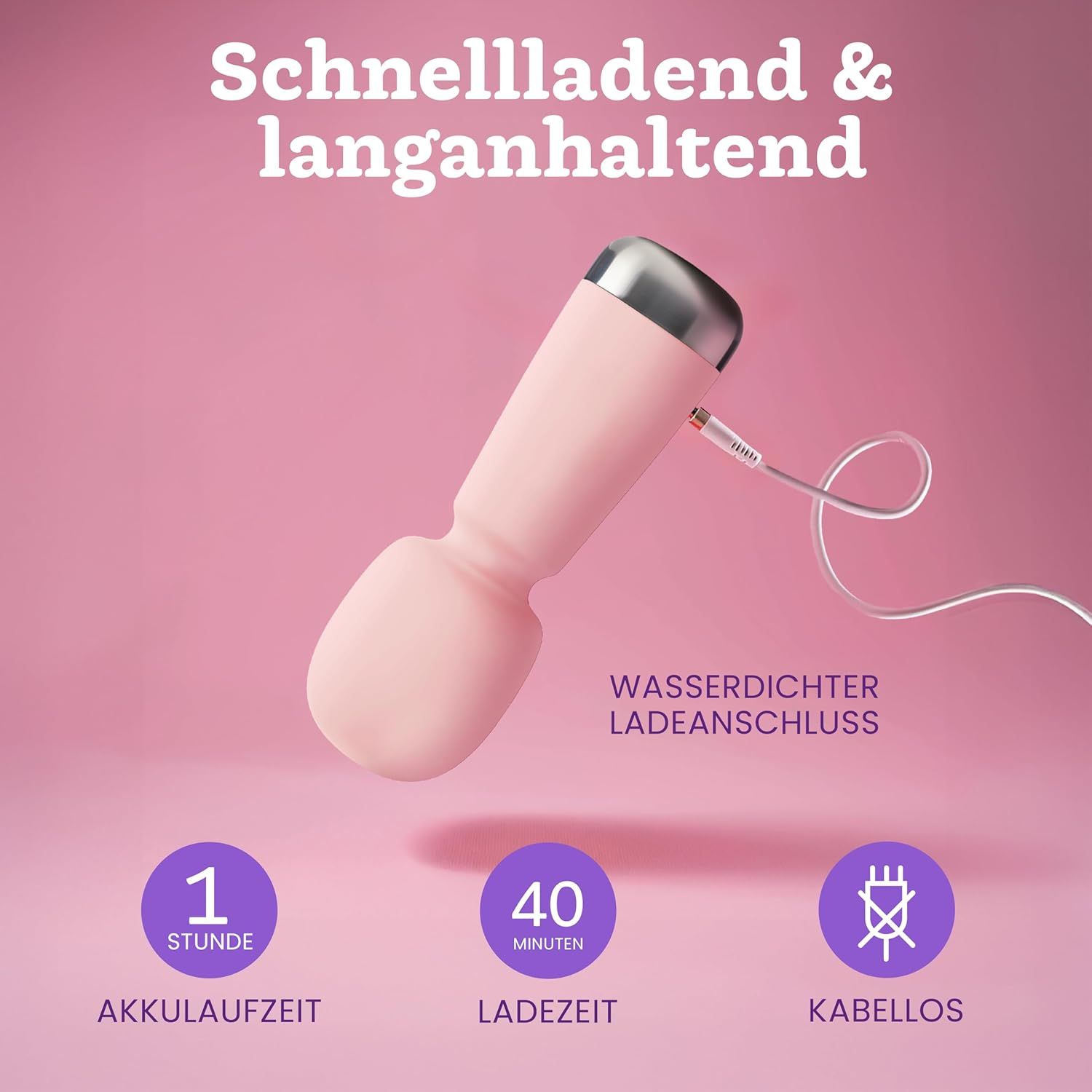 Oliver James Bullet Mini Vibrator Pastellrosa