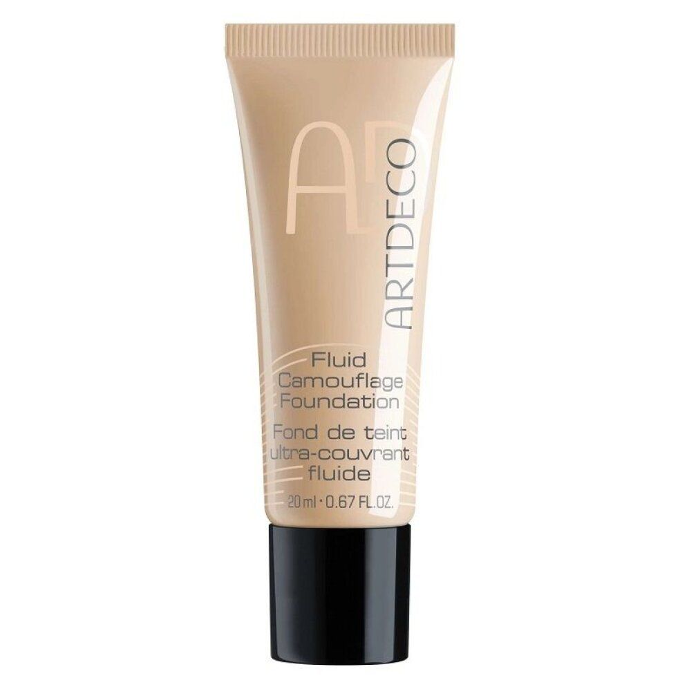ARTDECO Fluid Camouflage Foundation in einem hellen Hautton, 20ml.