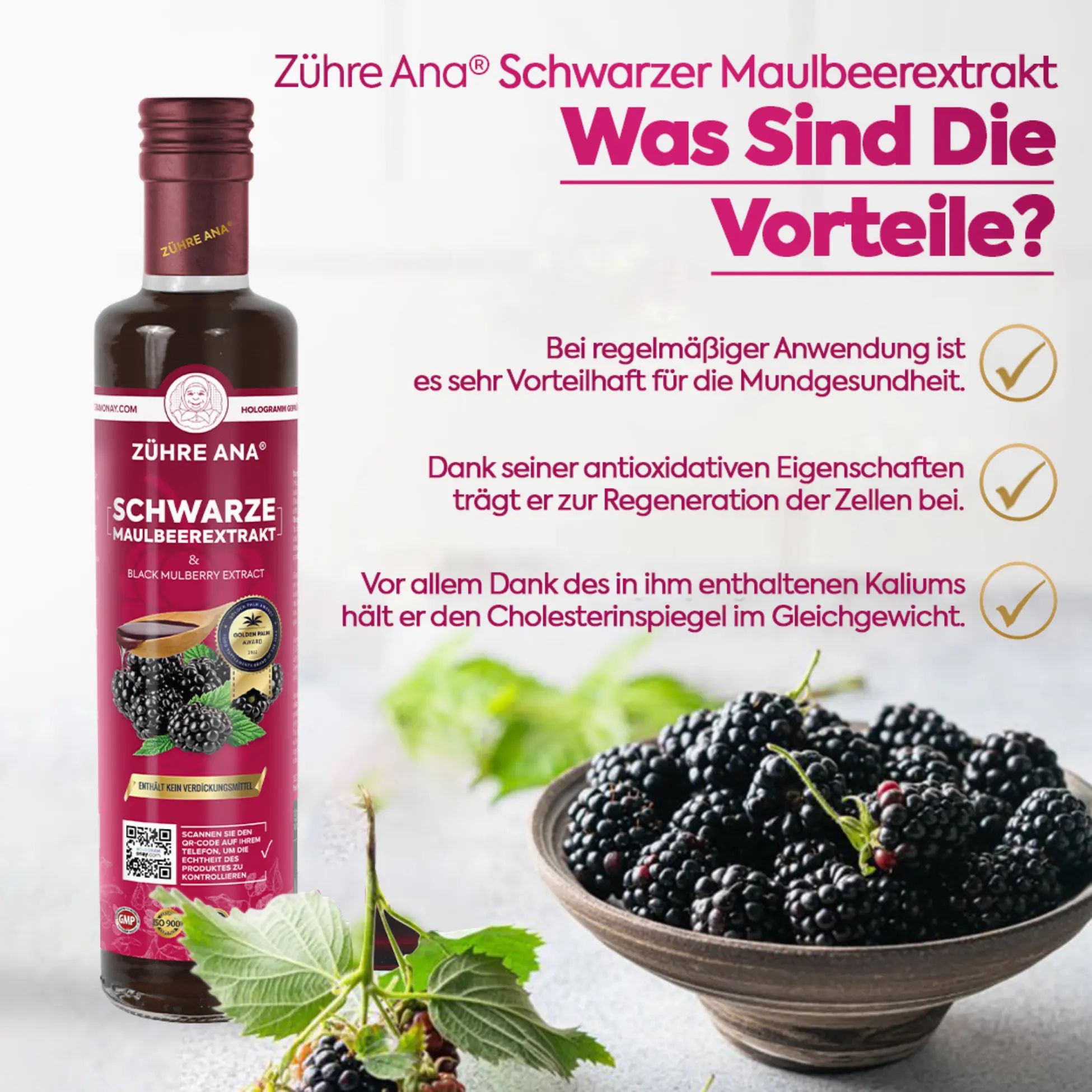 Zühre Ana Schwarzer Maulbeerextrakt