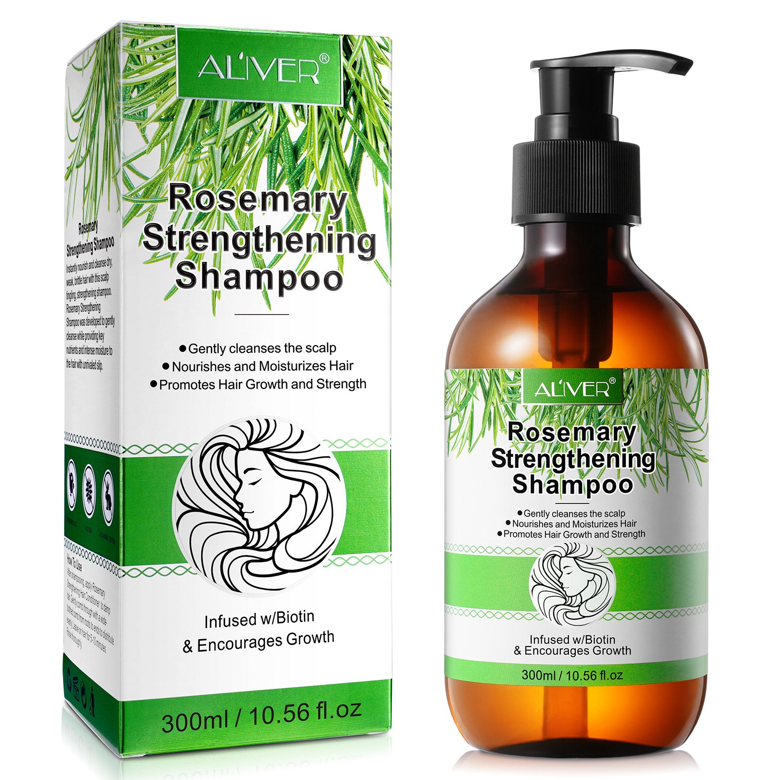 ALIVER Haarshampoo mit Rosmarinöl für Haarpflege