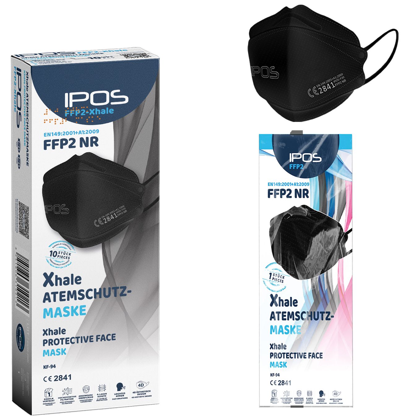 IPOS-FFP2 Xhale Masken einzelverpackt