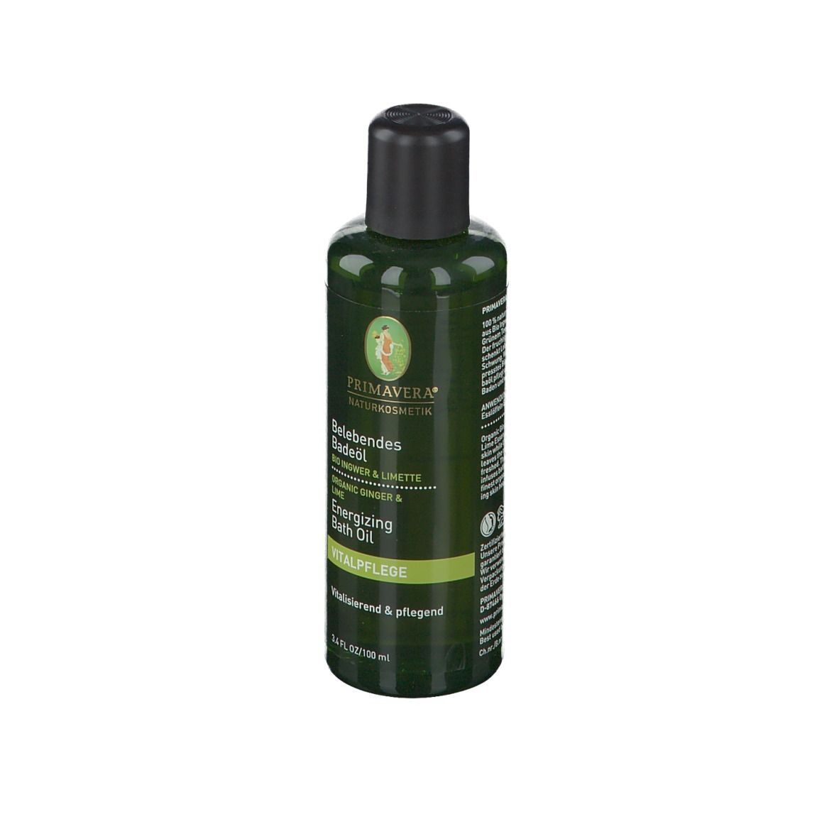PRIMAVERA® Belebendes Badeöl bio Ingwer-Limette