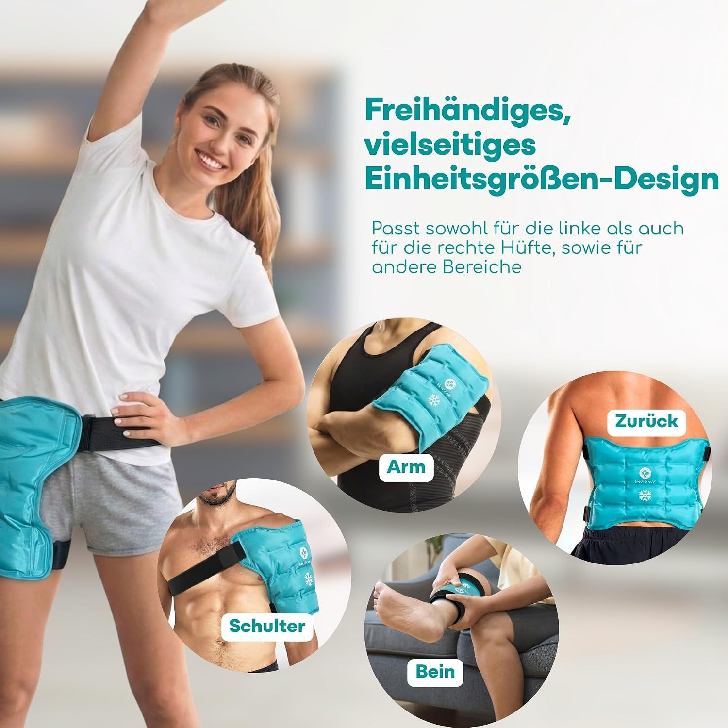 Freihändige Kühlung für Entspannung, Sport, Arbeit und Wandern.
