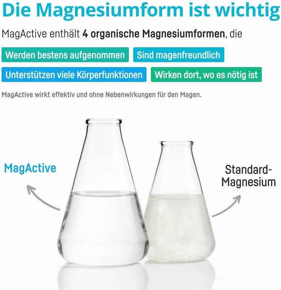 Bio Medical Pharma MagActive Magnesium Komplex mit Vitamin B6 Kapseln