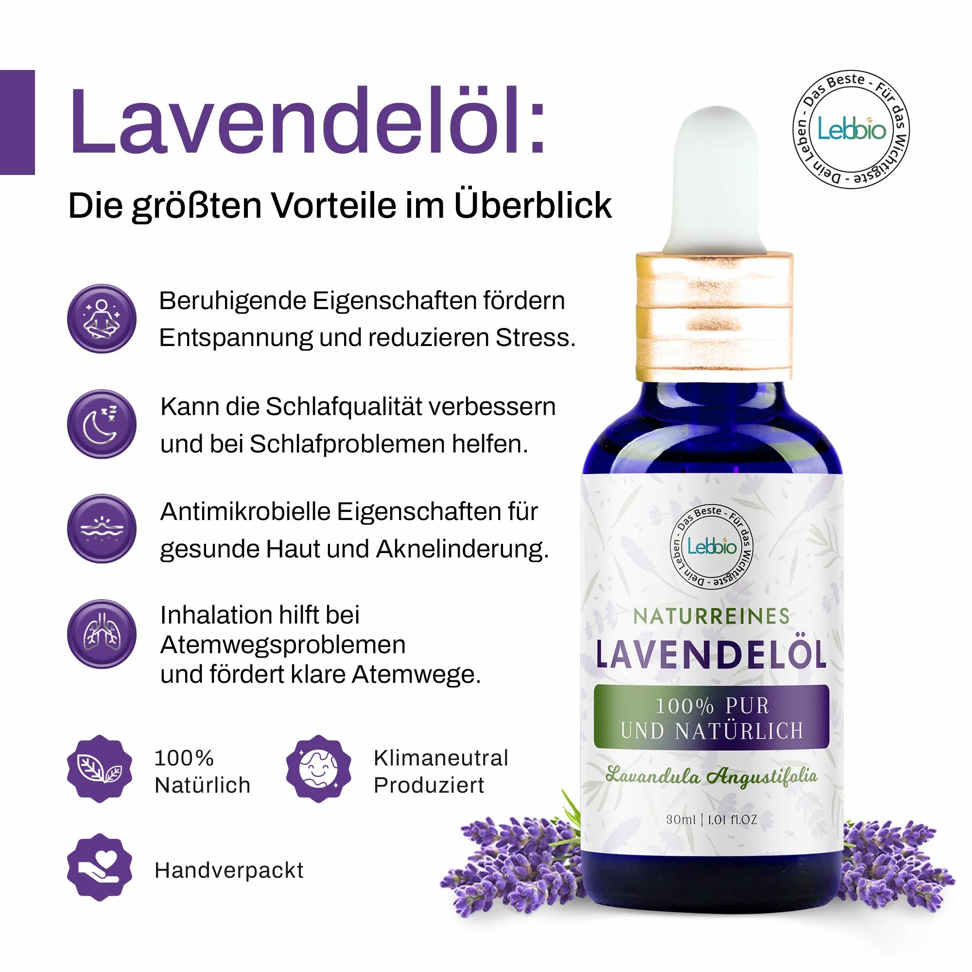 Lebbio Lavendelöl