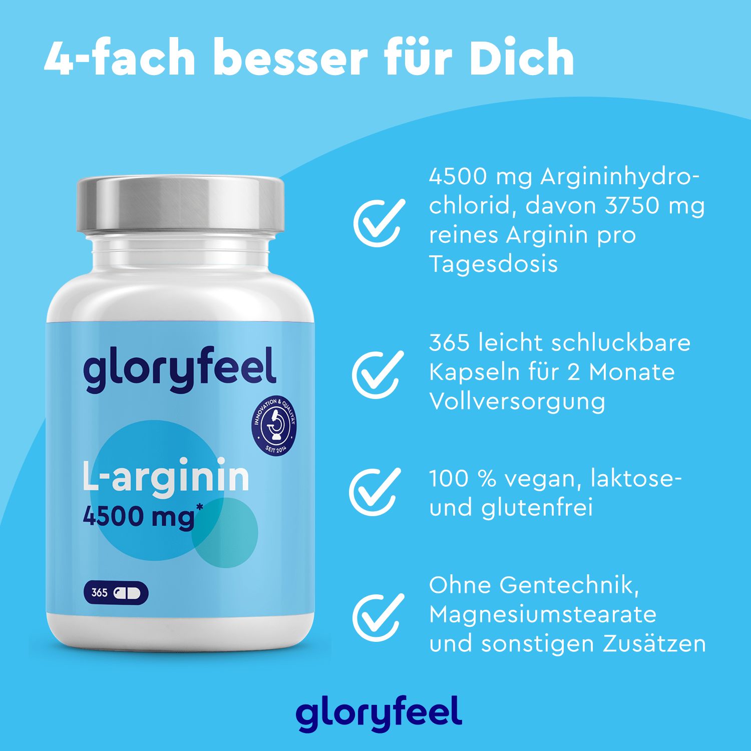 gloryfeel® L-Arginin Kapseln
