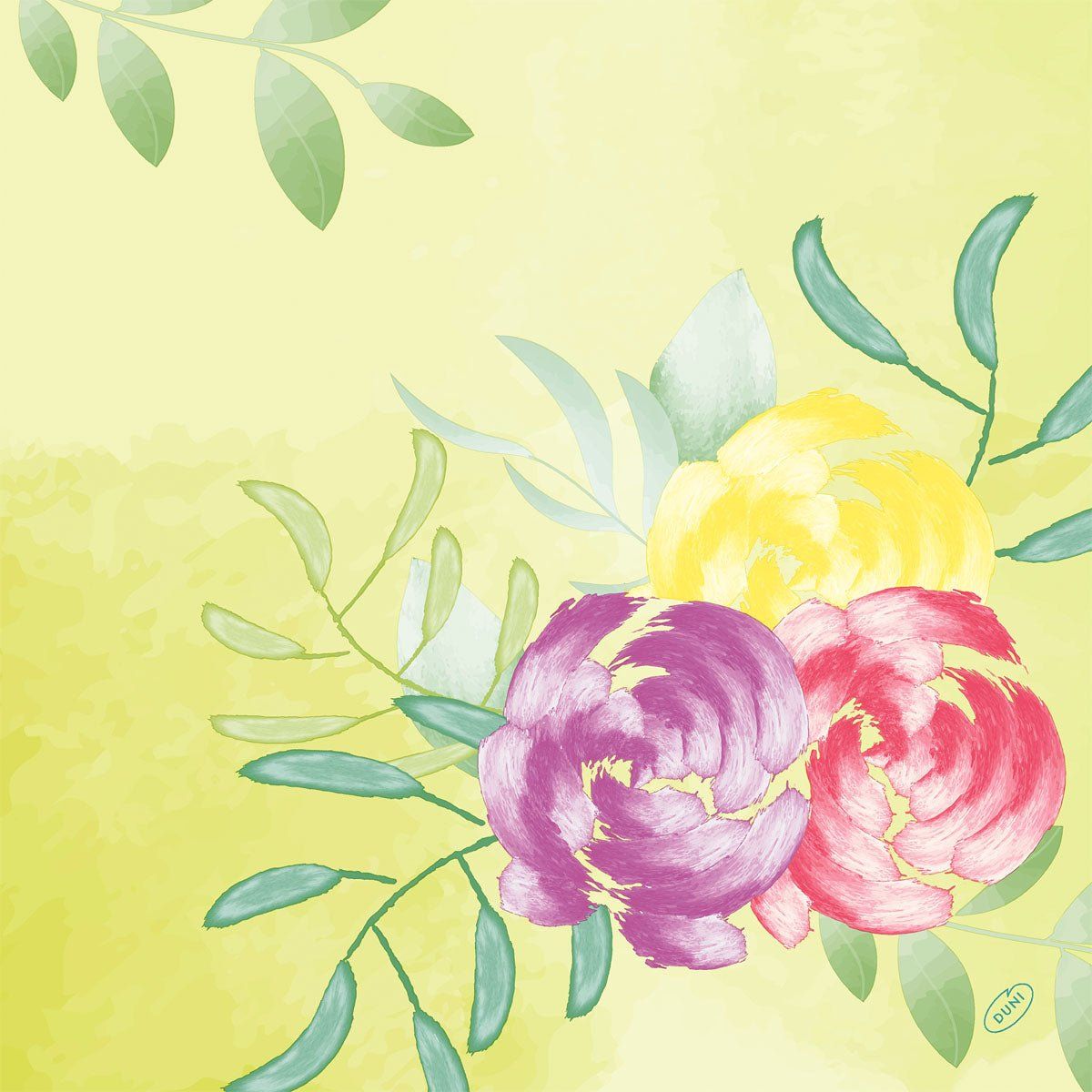 6x Bio-Dunisoft-Serv. 40x40cm Soft Tropics 60P.