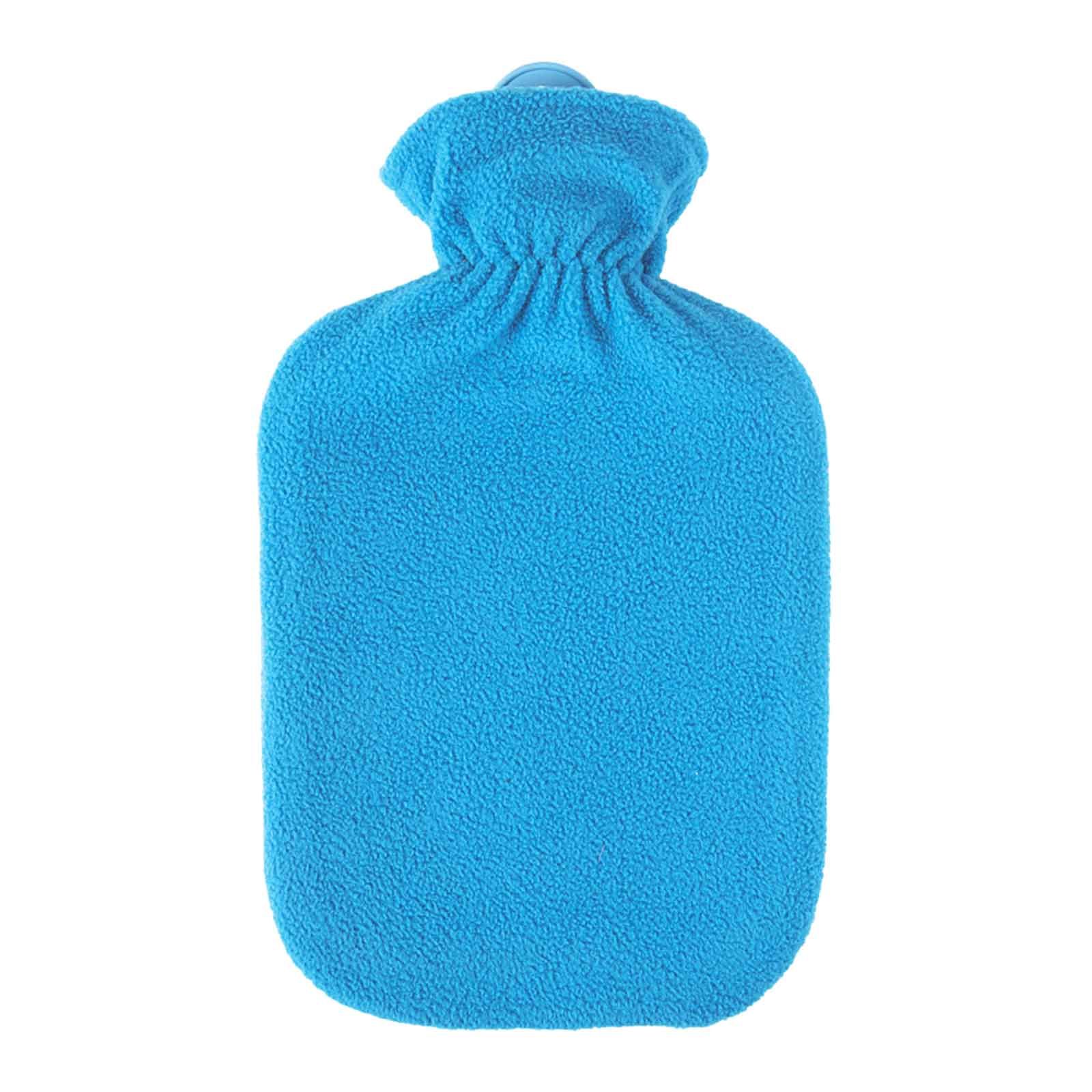 Sänger Wärmflasche Fleecebezug azurblau