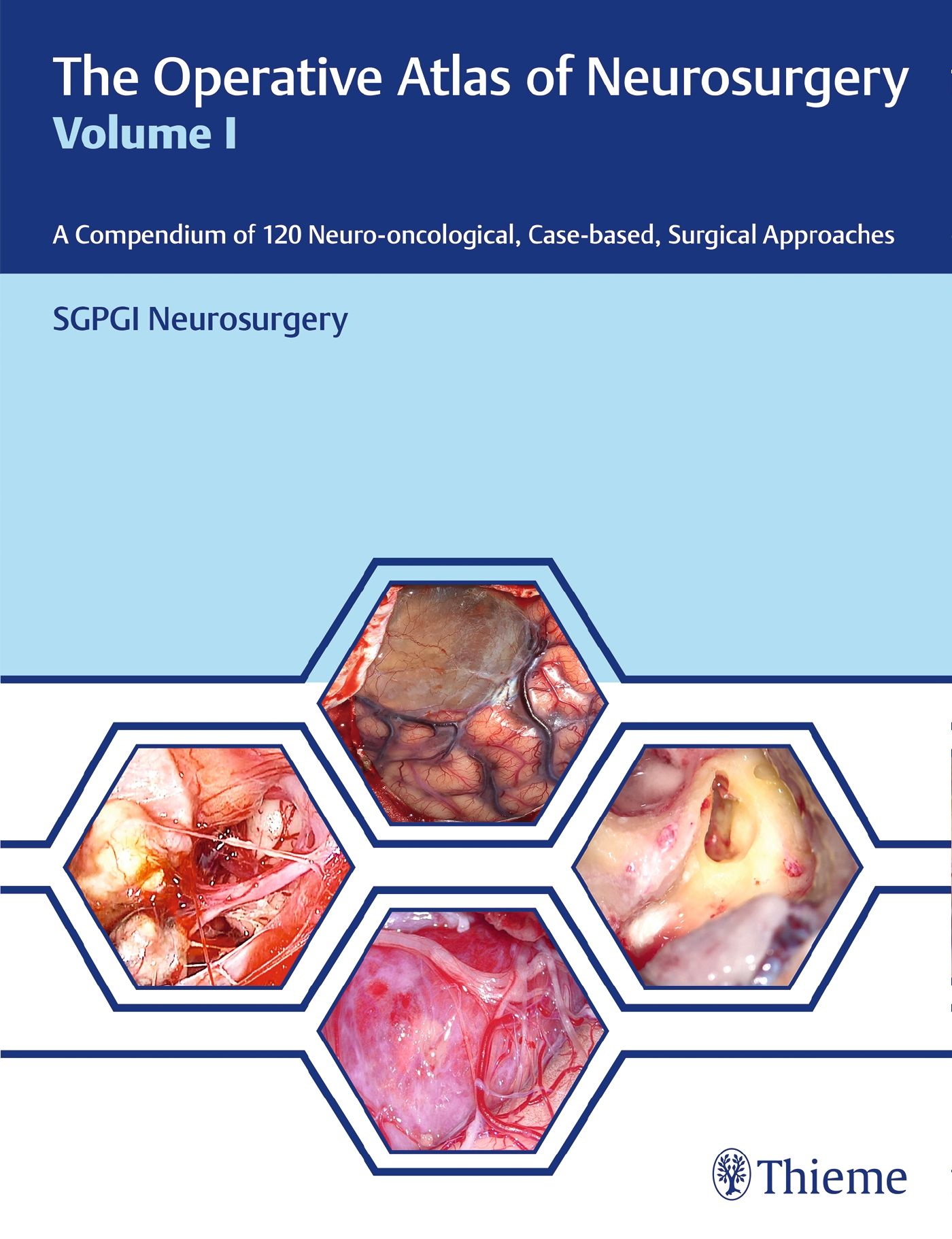 Buchcover: The Operative Atlas of Neurosurgery, Band I. Enthält chirurgische Ansätze. Herausgeber: Thieme.
