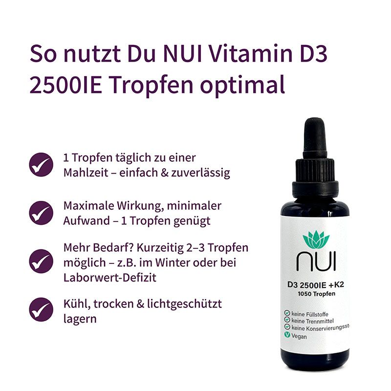 NUI Vitamin D3&K2 2.500IE