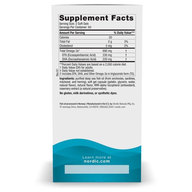 Nordic Naturals Omega-3 690 mg – mit köstlichem Zitronengeschmack