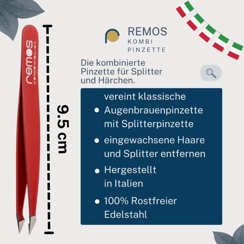 REMOS Kombipinzette schräg & spitz