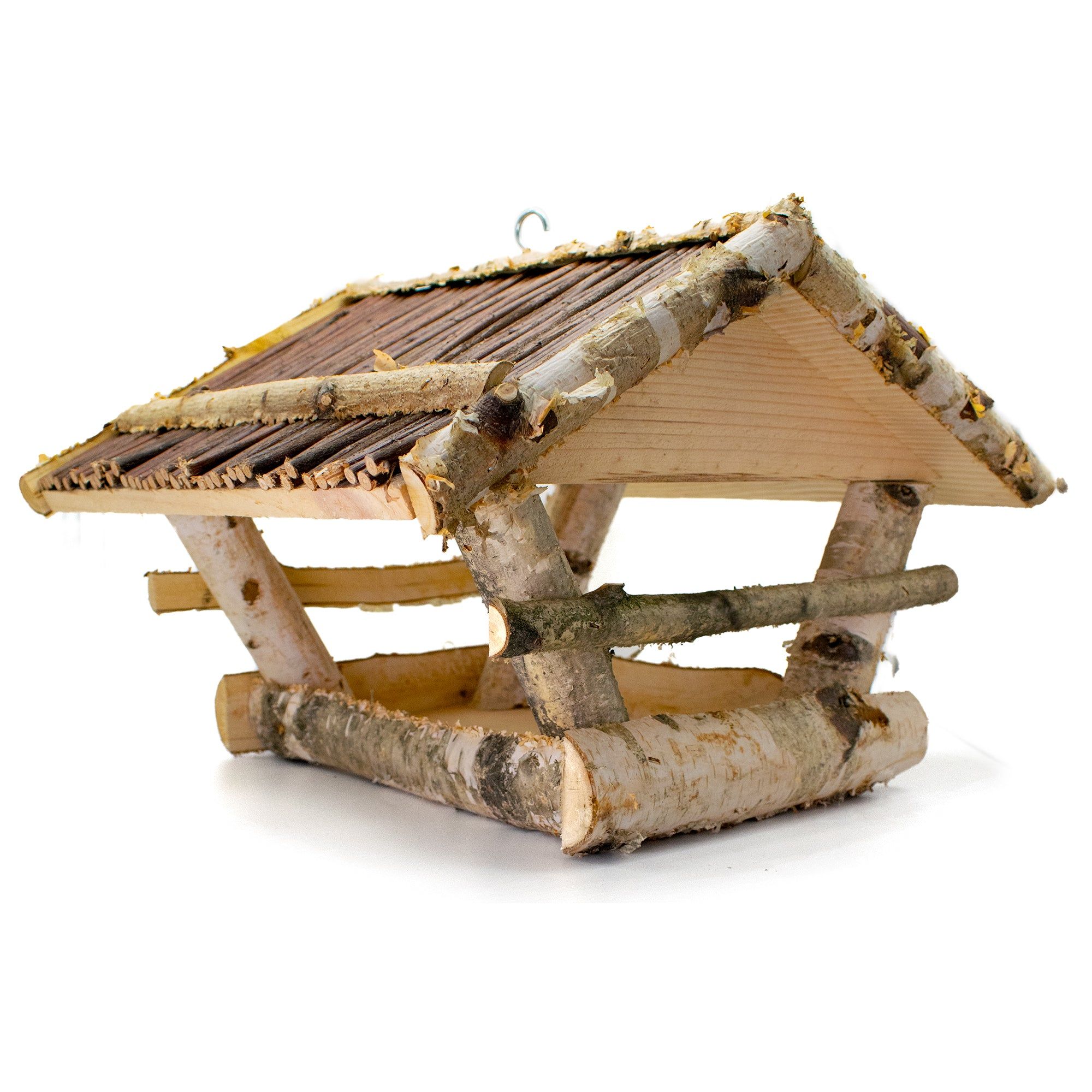 SILBERKRAFT Vogelhaus mit Weidendach