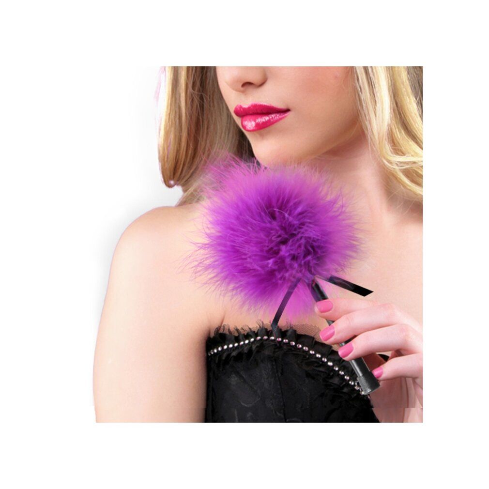 Secretplay pink purple marabou duster