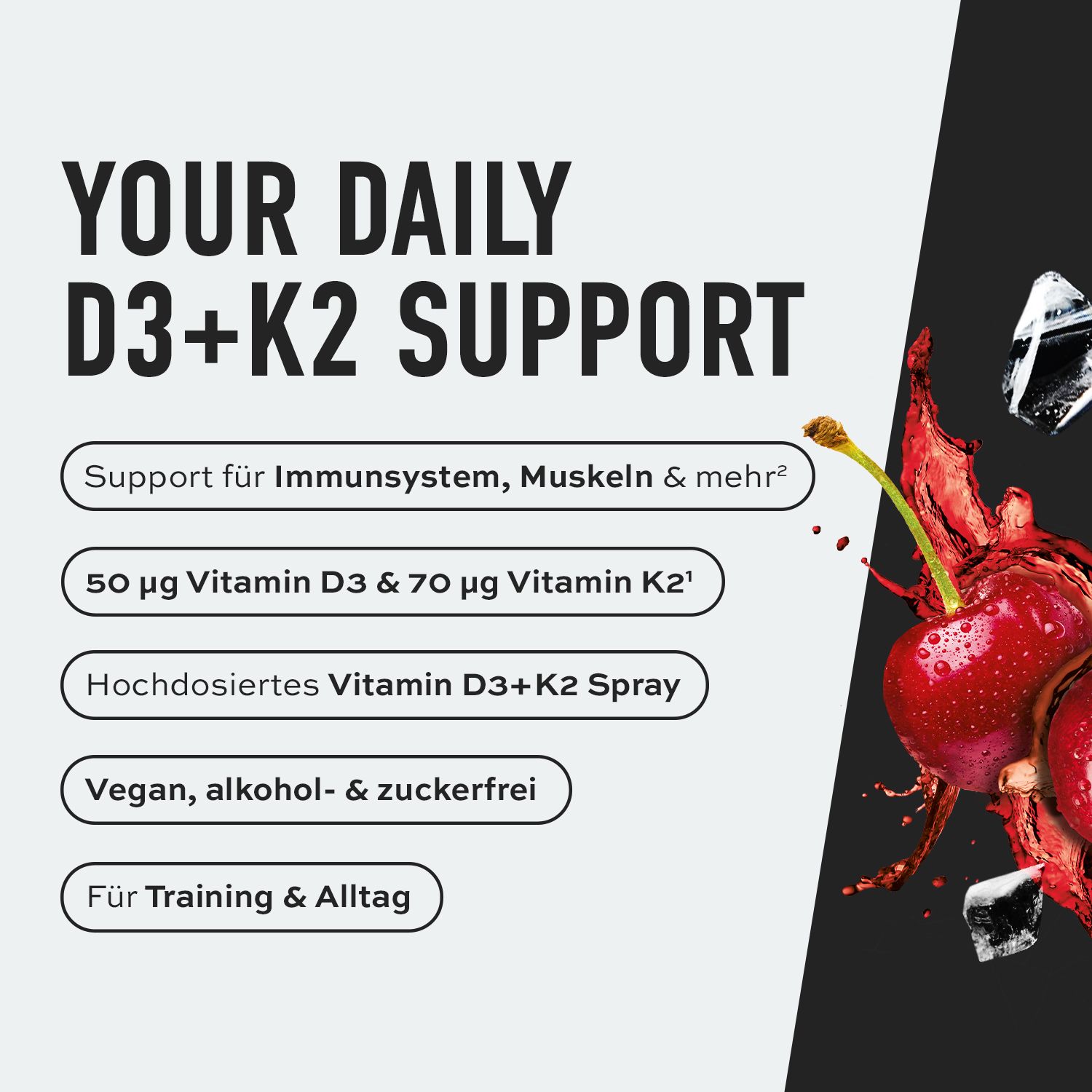 ESN Vitamin D3 + K2 Spray