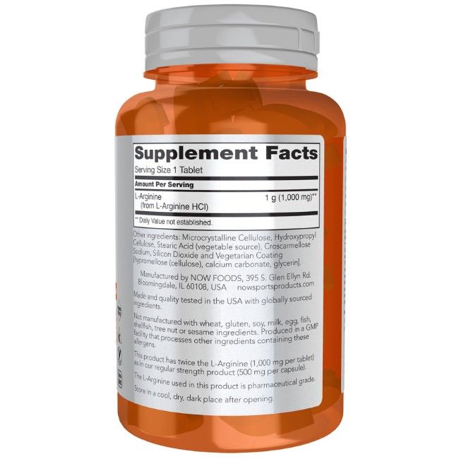 Now Foods L-Arginin doppelte Stärke 1000 mg