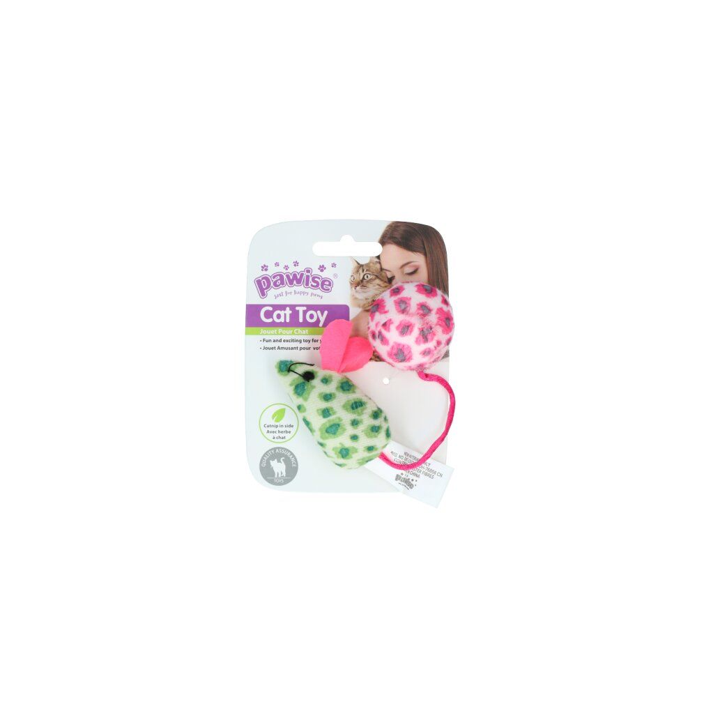 Pawise Cat Toy - Mice & Ball