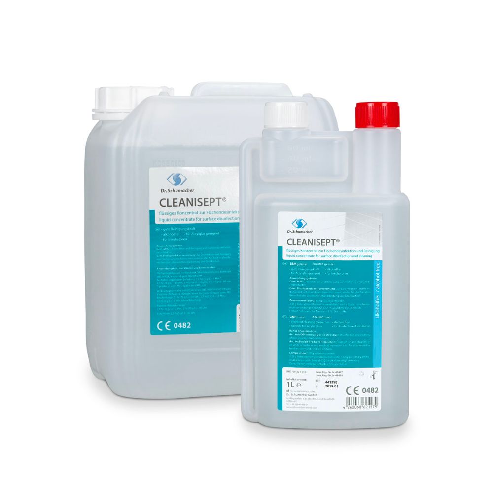 6x Dr. Schumacher Cleanisept® Flächendesinfektion und Reinigung