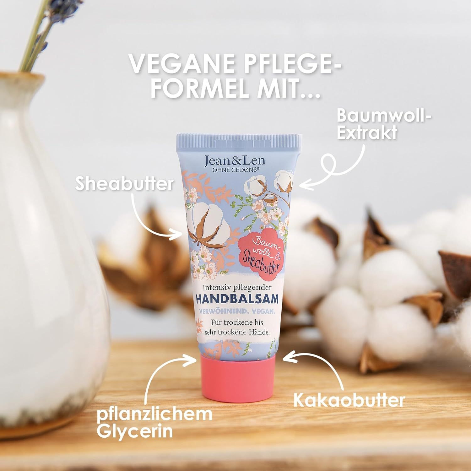 Jean & Len – Handbalsam Baumwolle & Sheabutter