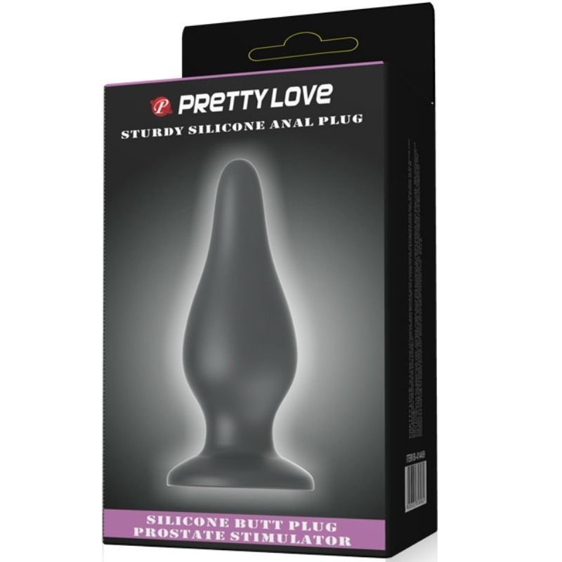 Verpackung von Pretty Love: Schwarzer Karton mit Produktabbildung und Text.
