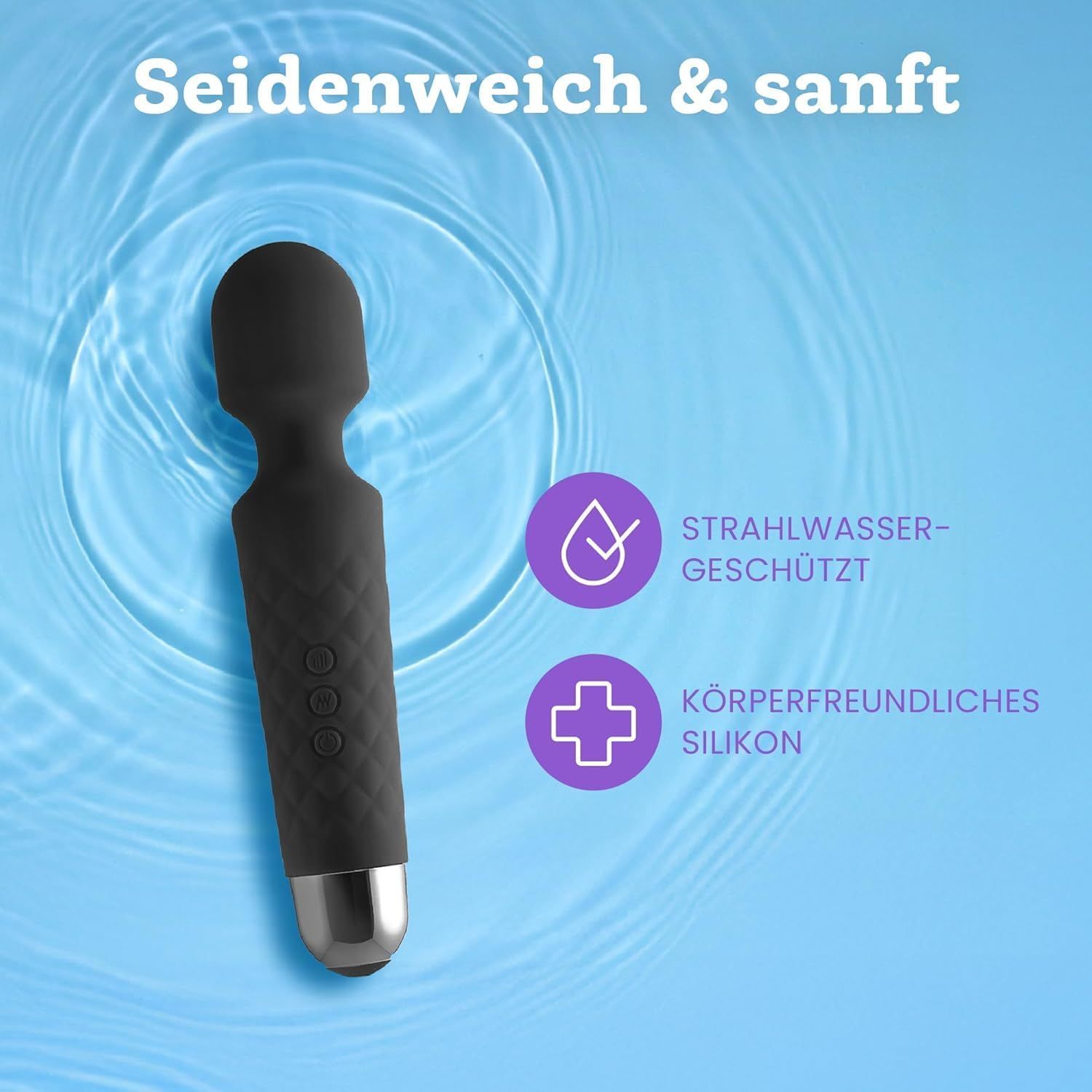 Oliver James Vibrator für Frauen - Leise & Leistungsstark Schwarz