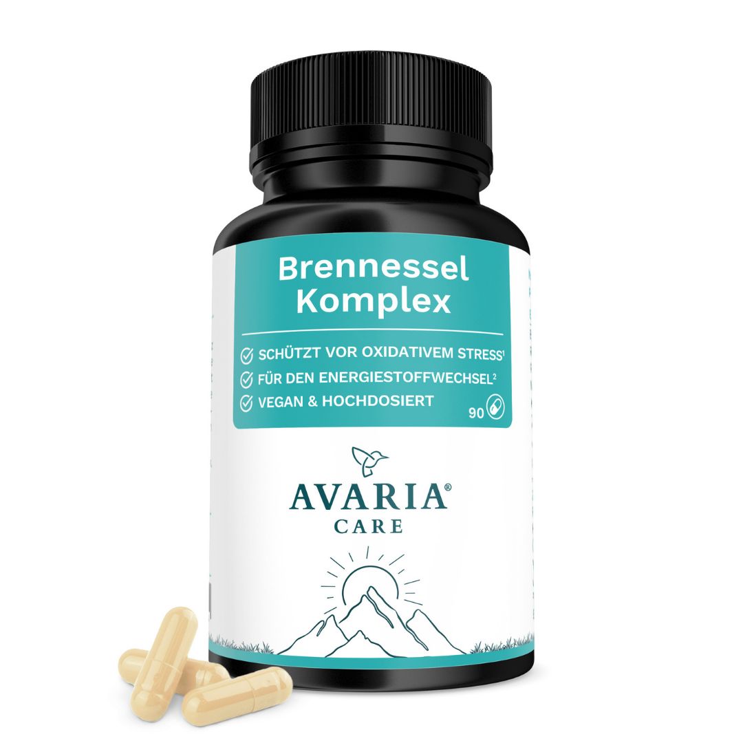 AVARIA CARE® Brennnessel Komplex – hochdosiert – vegan – mit Mangan & Kupfer