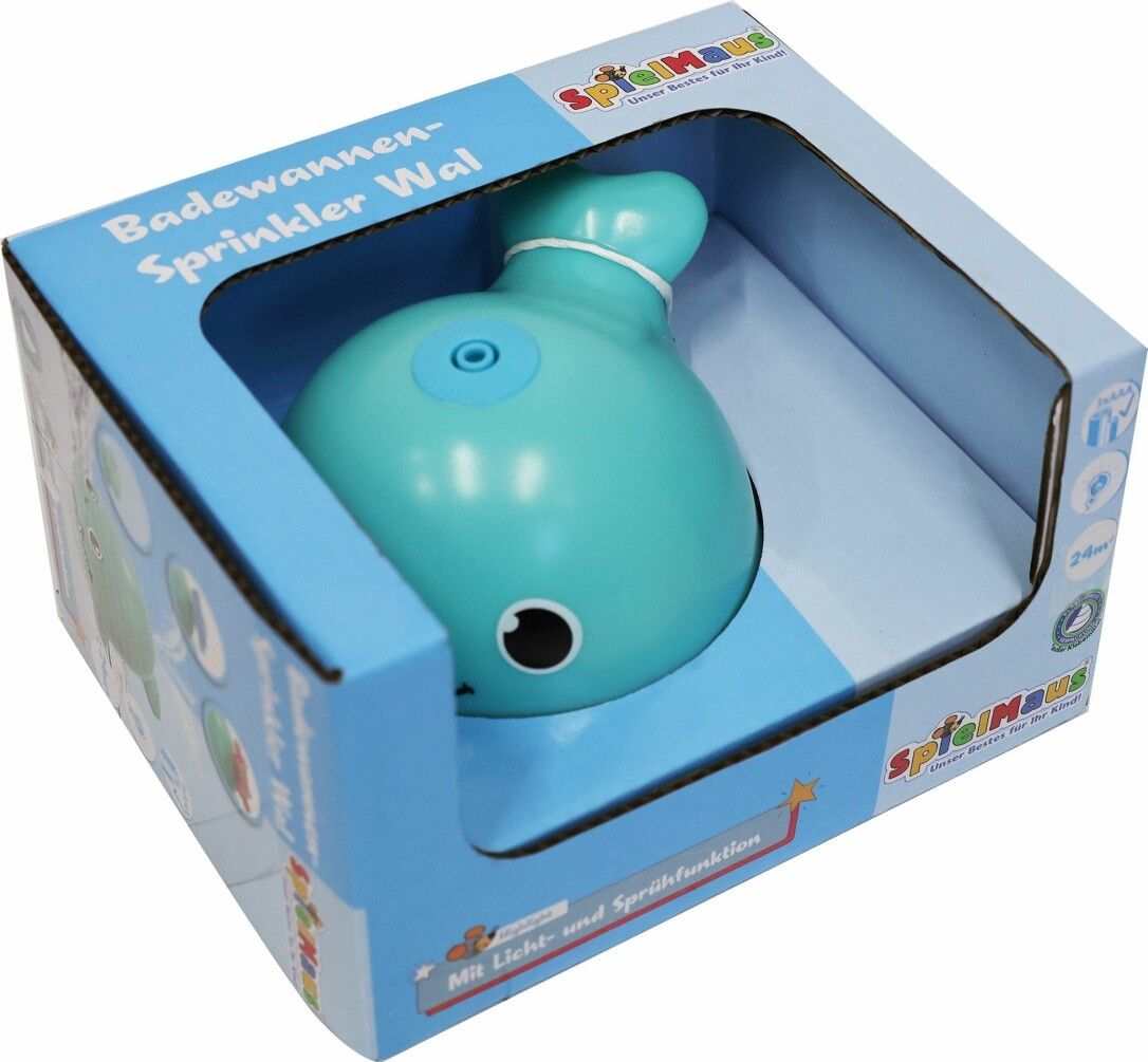 VEDES Großhandel GmbH - Ware SpielMaus Baby Badewannen-Sprinkler Wal, mit Licht